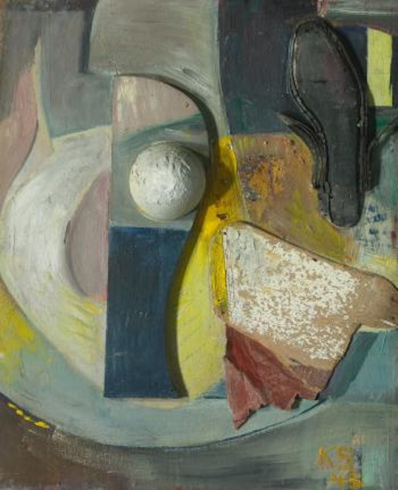 Ohne Titel (Merzbild Mit Schuhsohle) by Kurt Schwitters