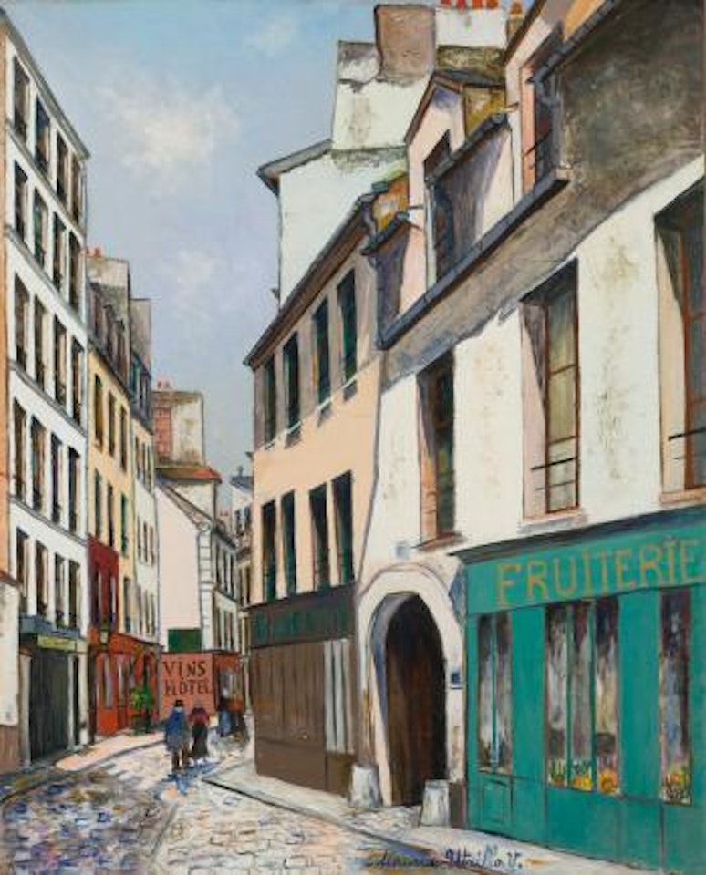 Rue Broca à Paris by Maurice Utrillo