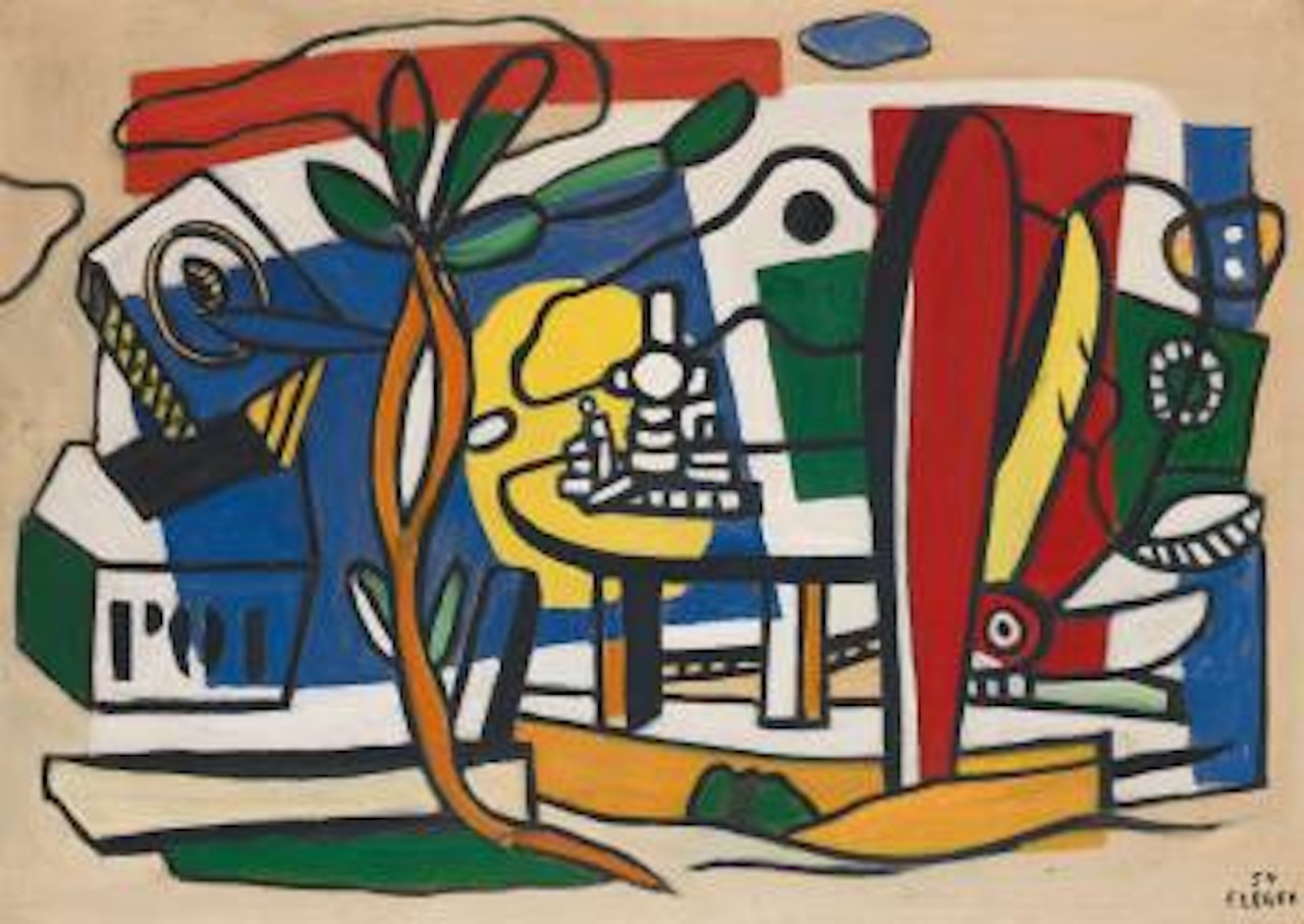 La Table Dans Le Jardin by Fernand Leger