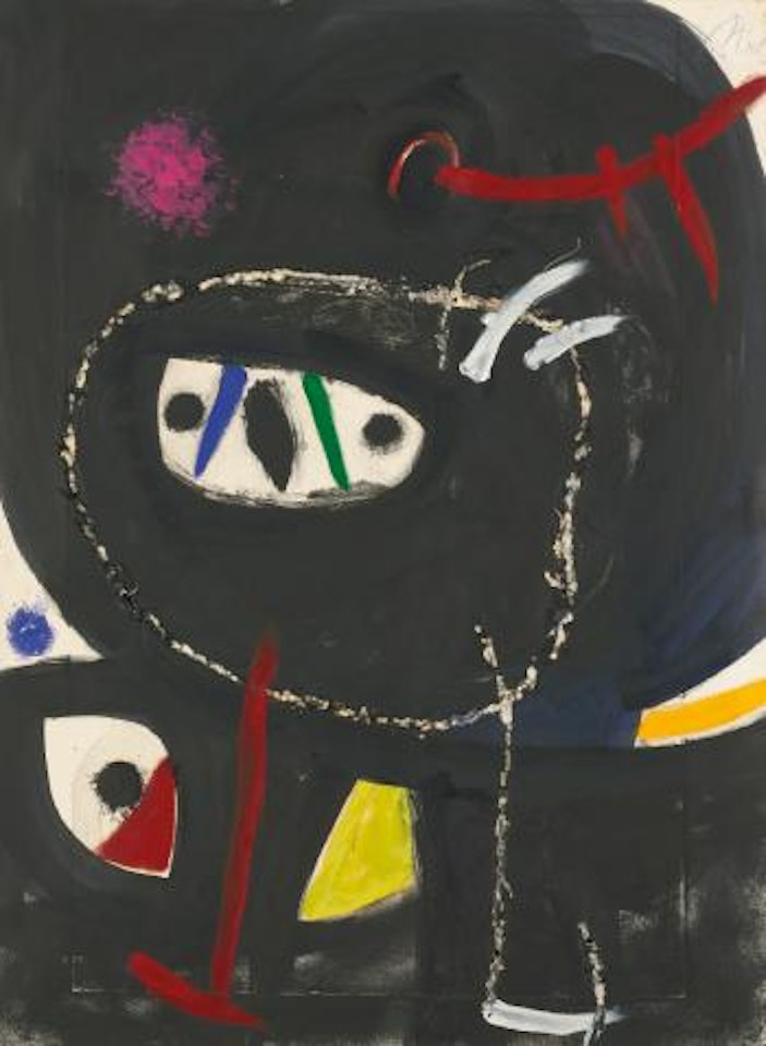 Femme Et Oiseau Dans Le Nuit by Joan Miró