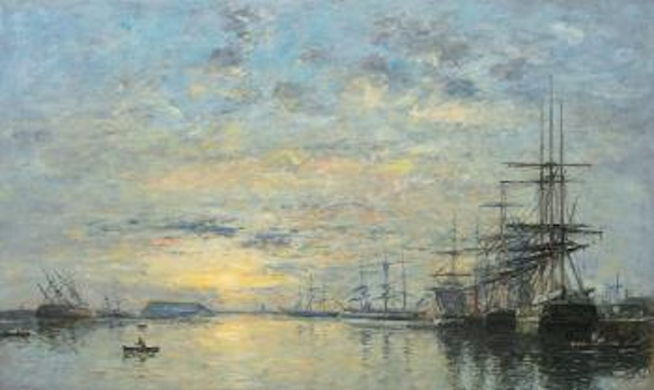 Le Havre, Bassin De L'eure by Eugène Boudin