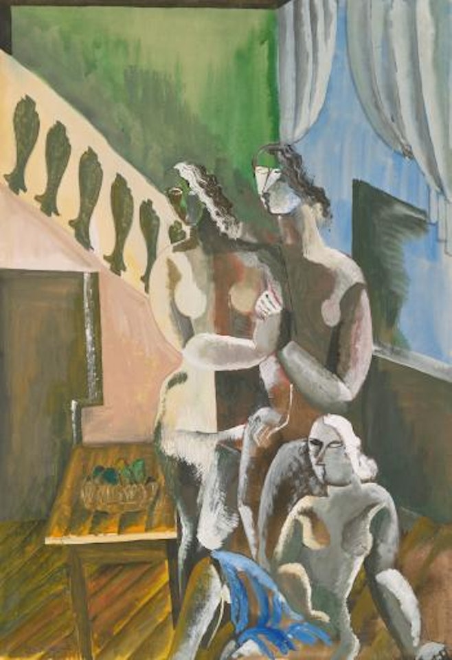 Trois Nues Dans Un Intérieur by Ossip Zadkine