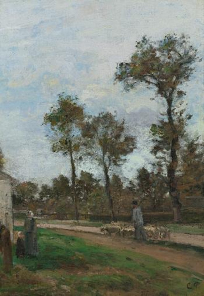 Route à Louveciennes by Camille Pissarro