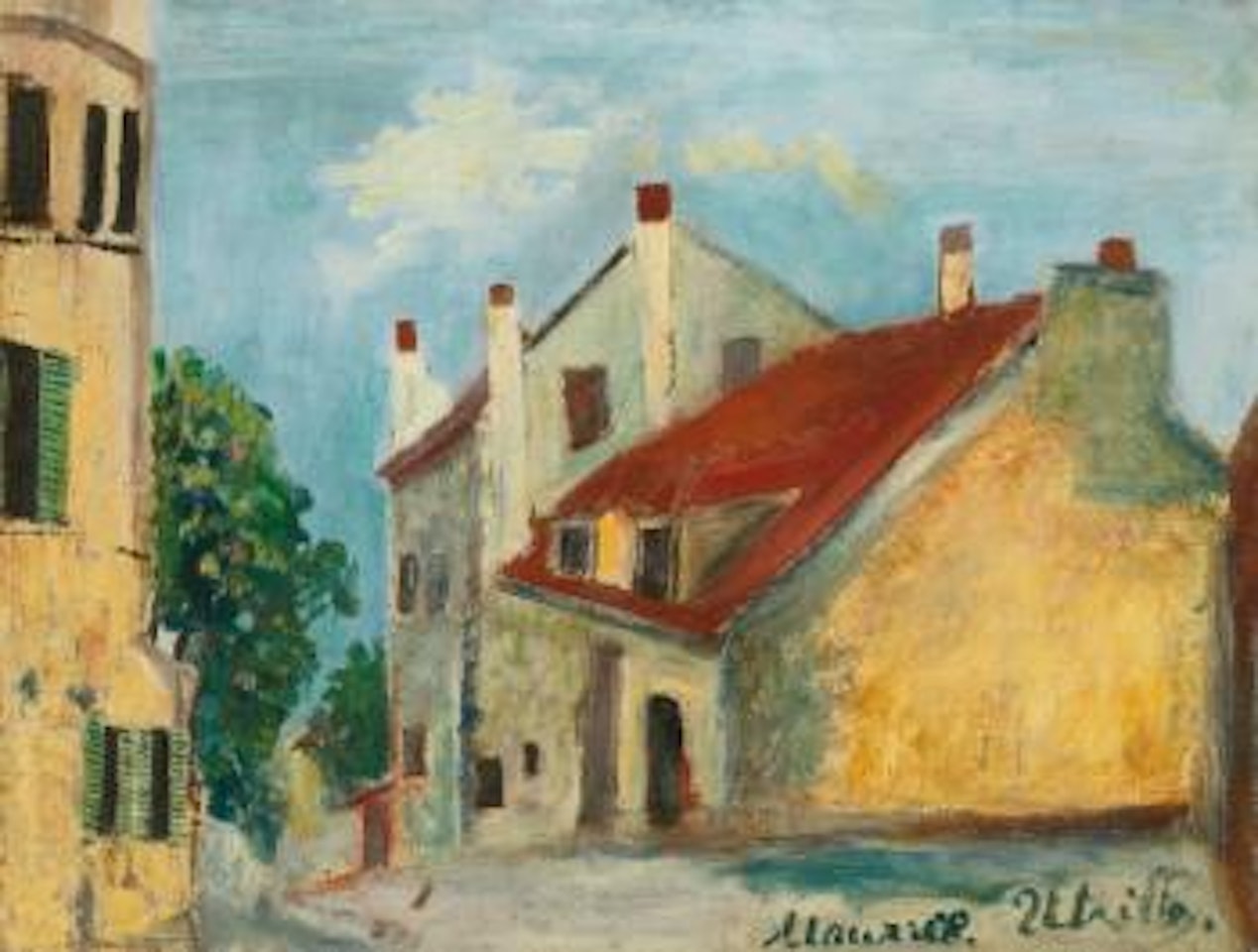 Maison De Mimi Pinson, Montmartre by Maurice Utrillo