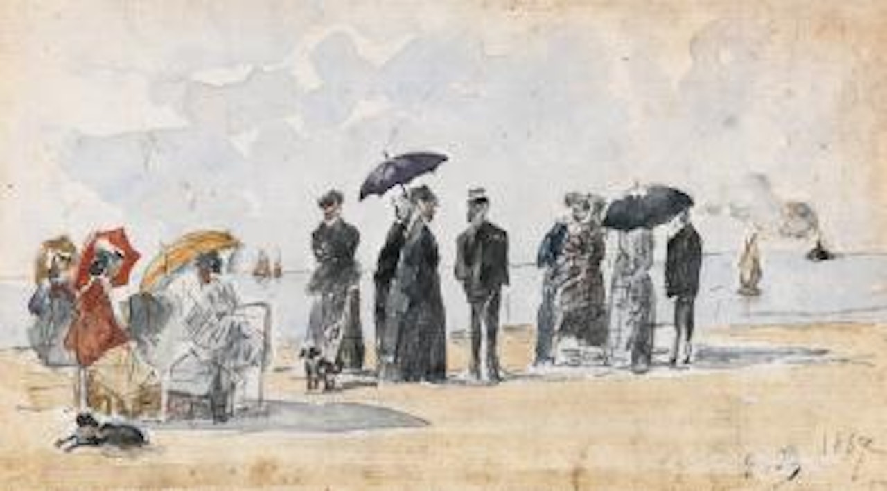 Les Crinolines by Eugène Boudin