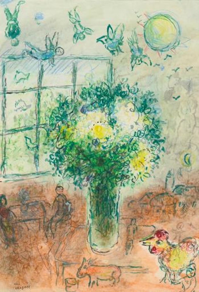 À L'atelier by Marc Chagall