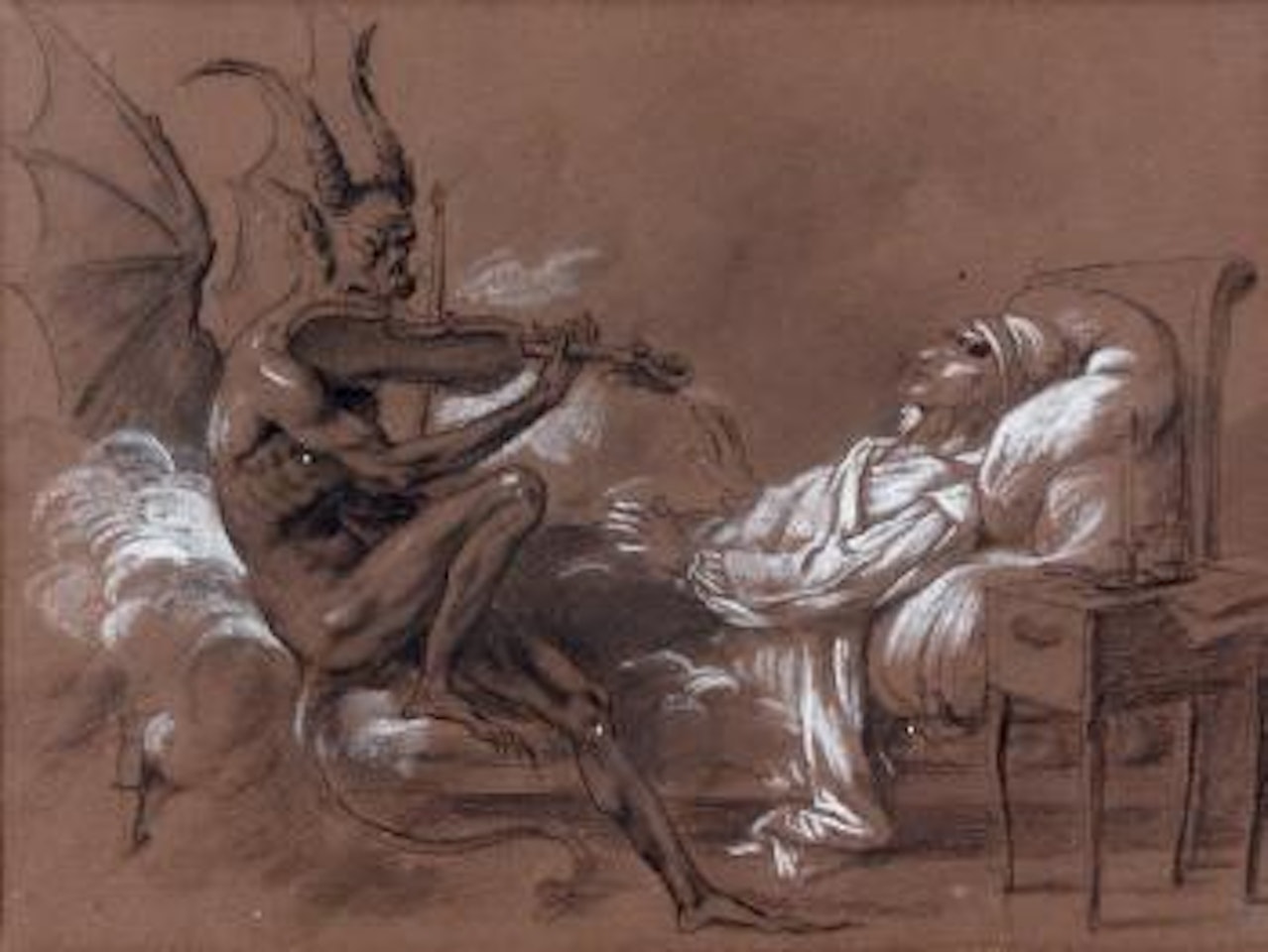 Le songe de Tartini by Louis-Leopold Boilly