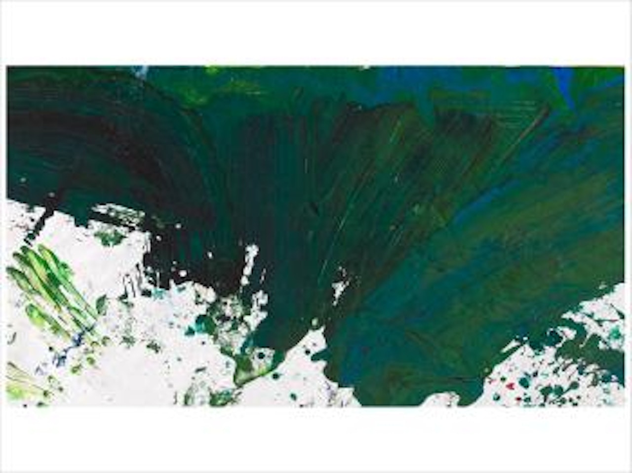 Schüttbild auf papier by Hermann Nitsch