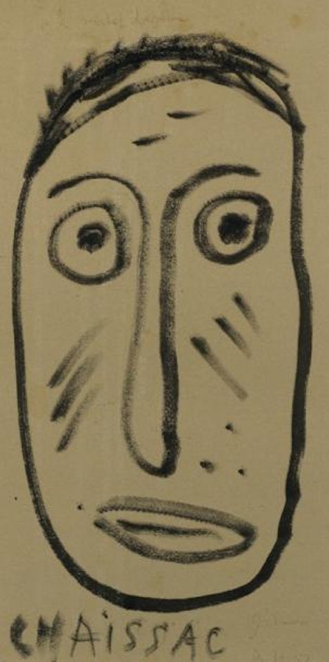 Visage d'homme by Gaston Chaissac