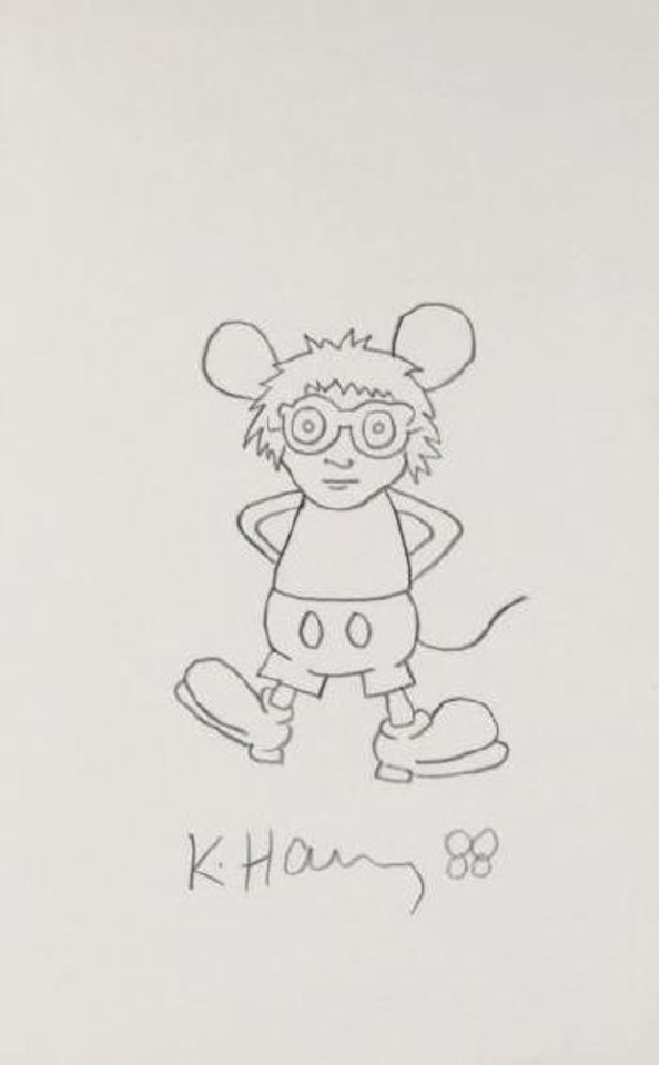 Andy Mouse by Keith Haring