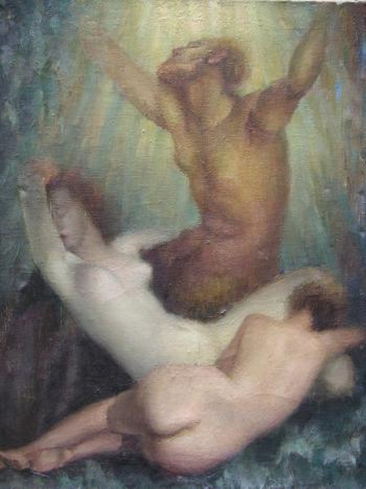 Le faune et les deux femmes by Marcel Dyf