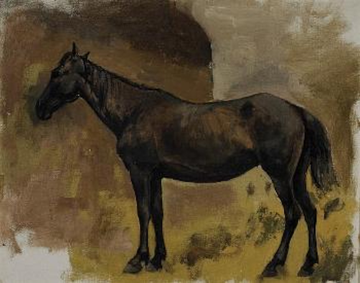 Study of a Brown Horse by Edwin Lord Weeks