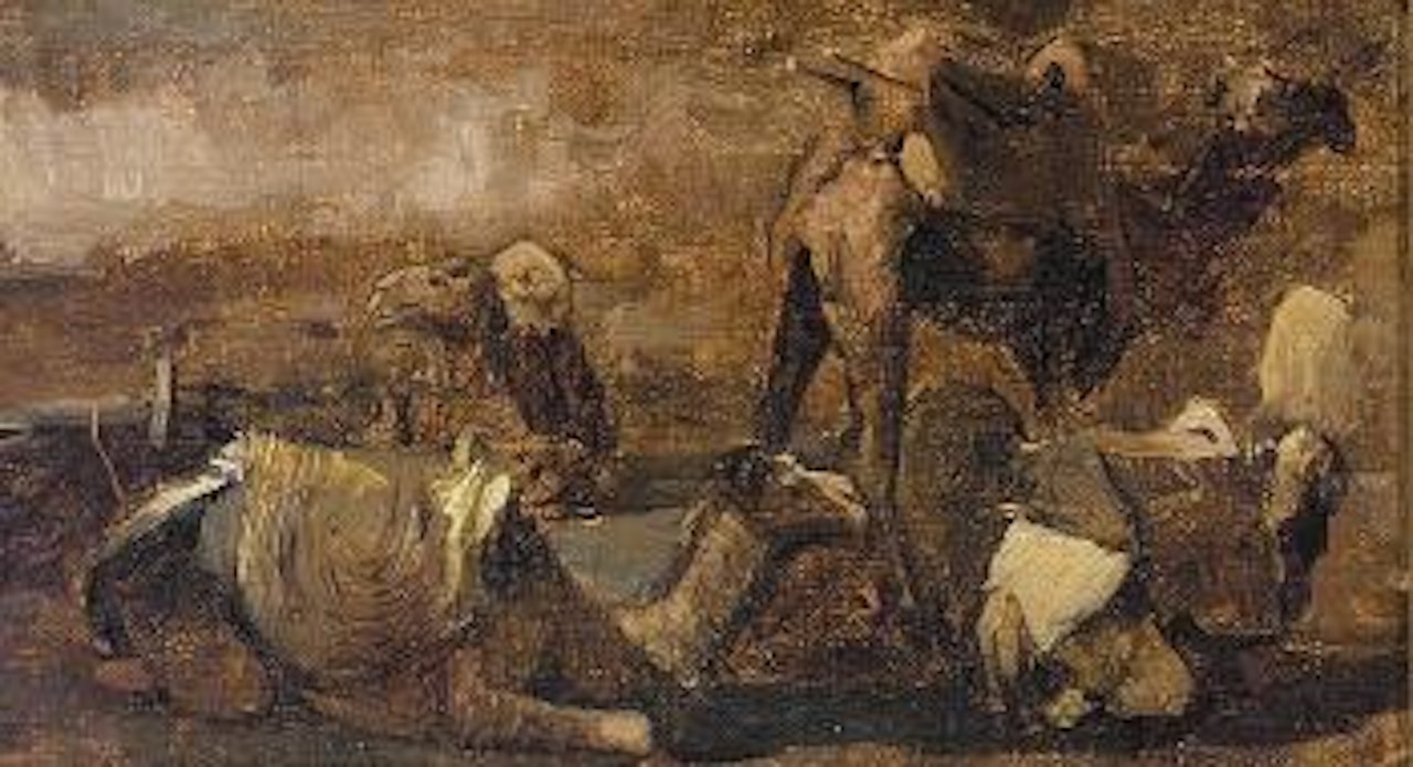 Study of Camels, North Africa by Edwin Lord Weeks