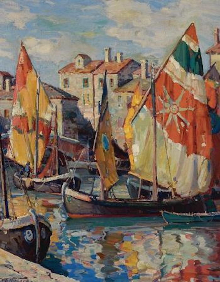 Chioggia Boats by Aldro Thompson Hibbard