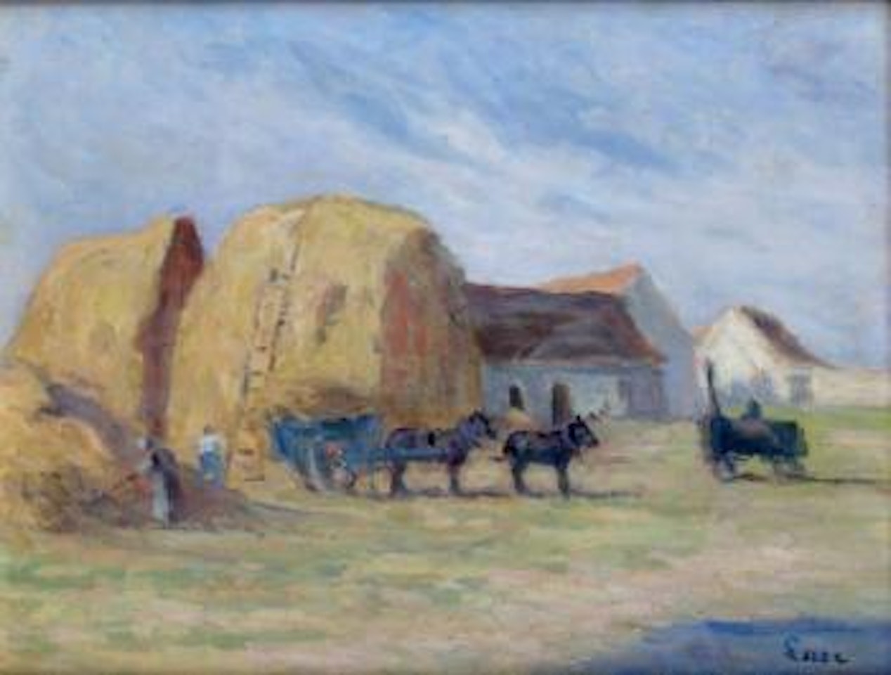 Le retour de foins by Maximilien Luce