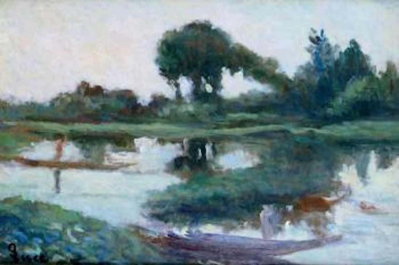 Bord d’étang by Maximilien Luce
