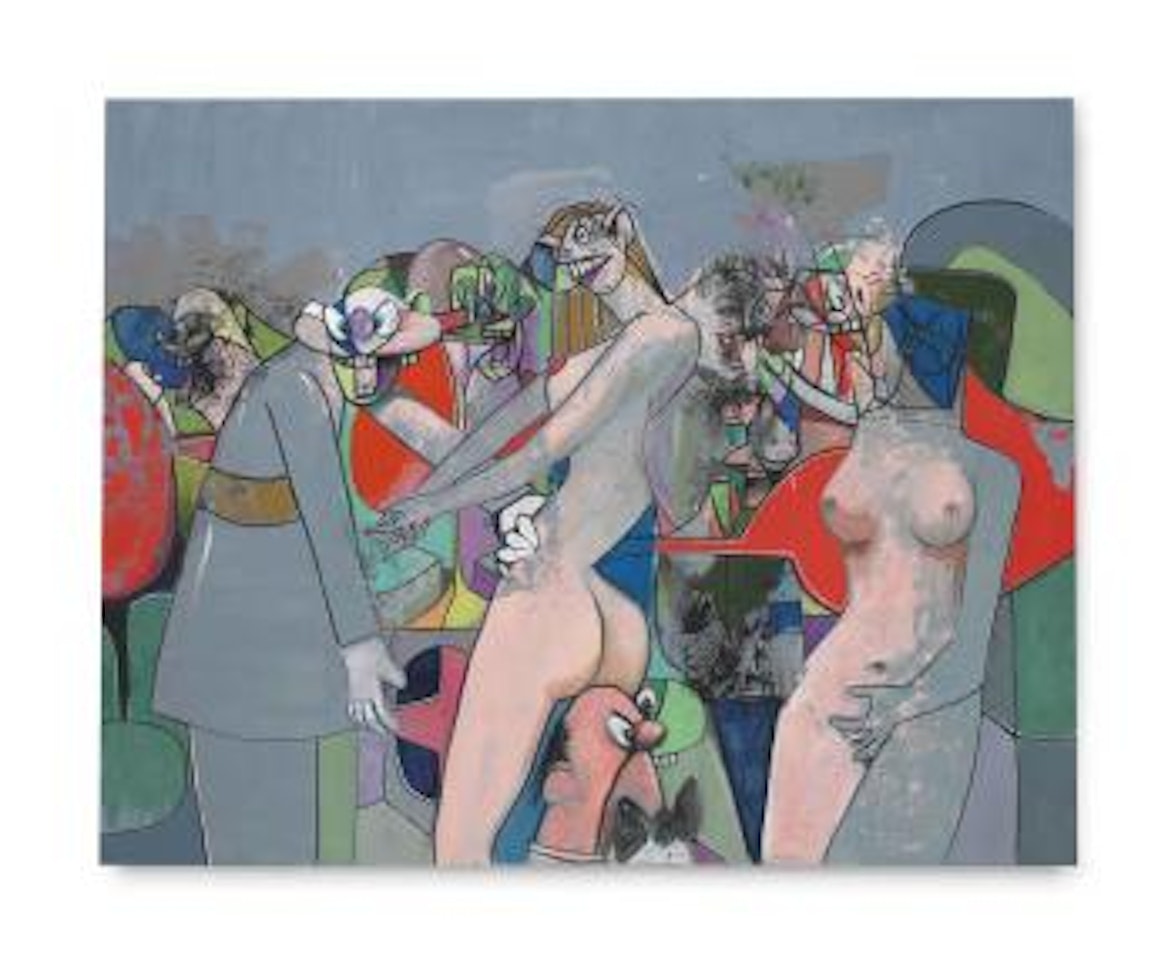 The Manhattan Strip Club by George Condo