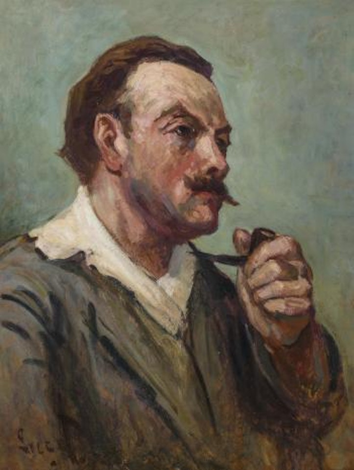 Portrait du Roger à la pipe by Maximilien Luce