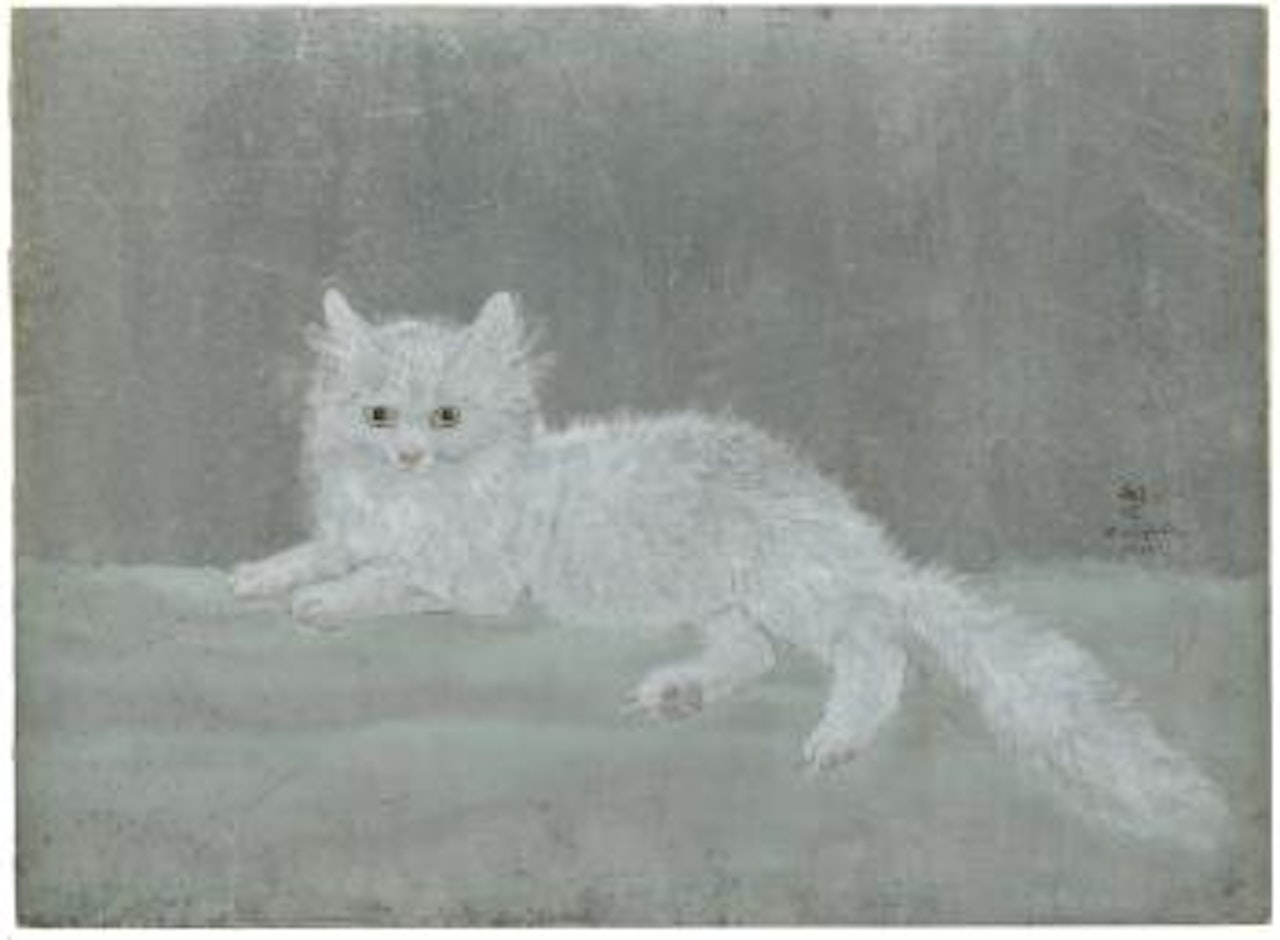 Le chat blanc by Leonard Tsuguharu Foujita