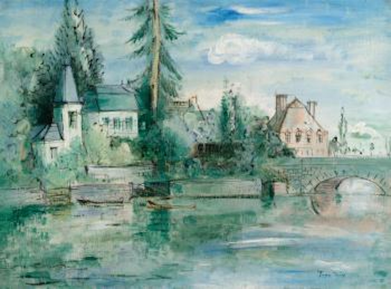 La maison Perrier à Preuilly-sur-Claise by Jean Dufy