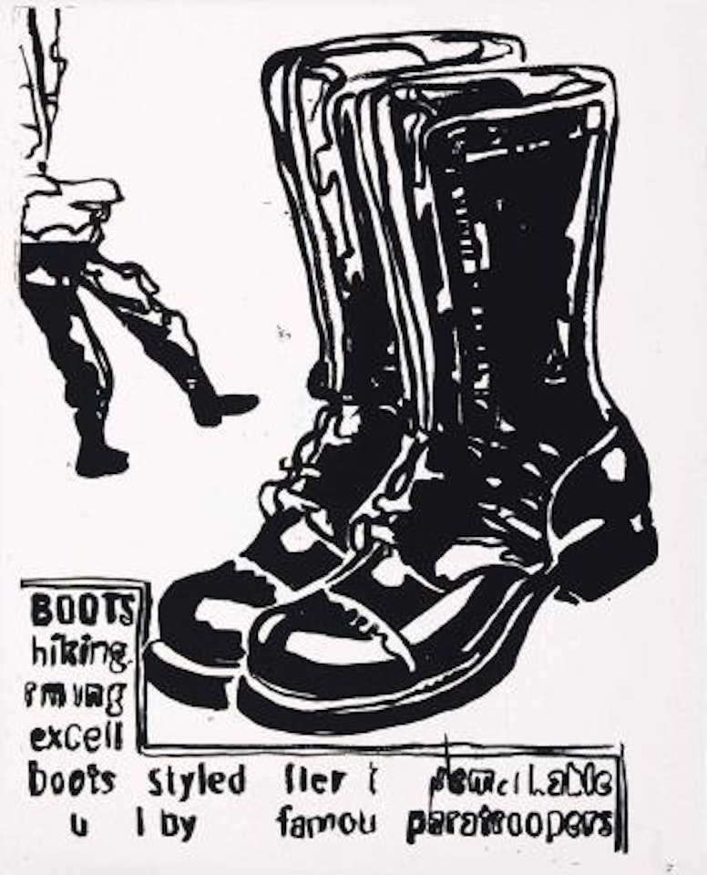 Paratrooper Boots (Positive) by Andy Warhol