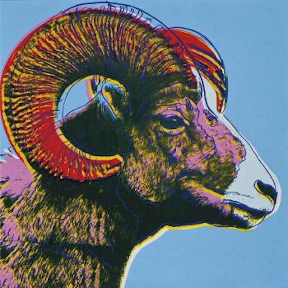 Endangered Species: Bighorn Ram by Andy Warhol