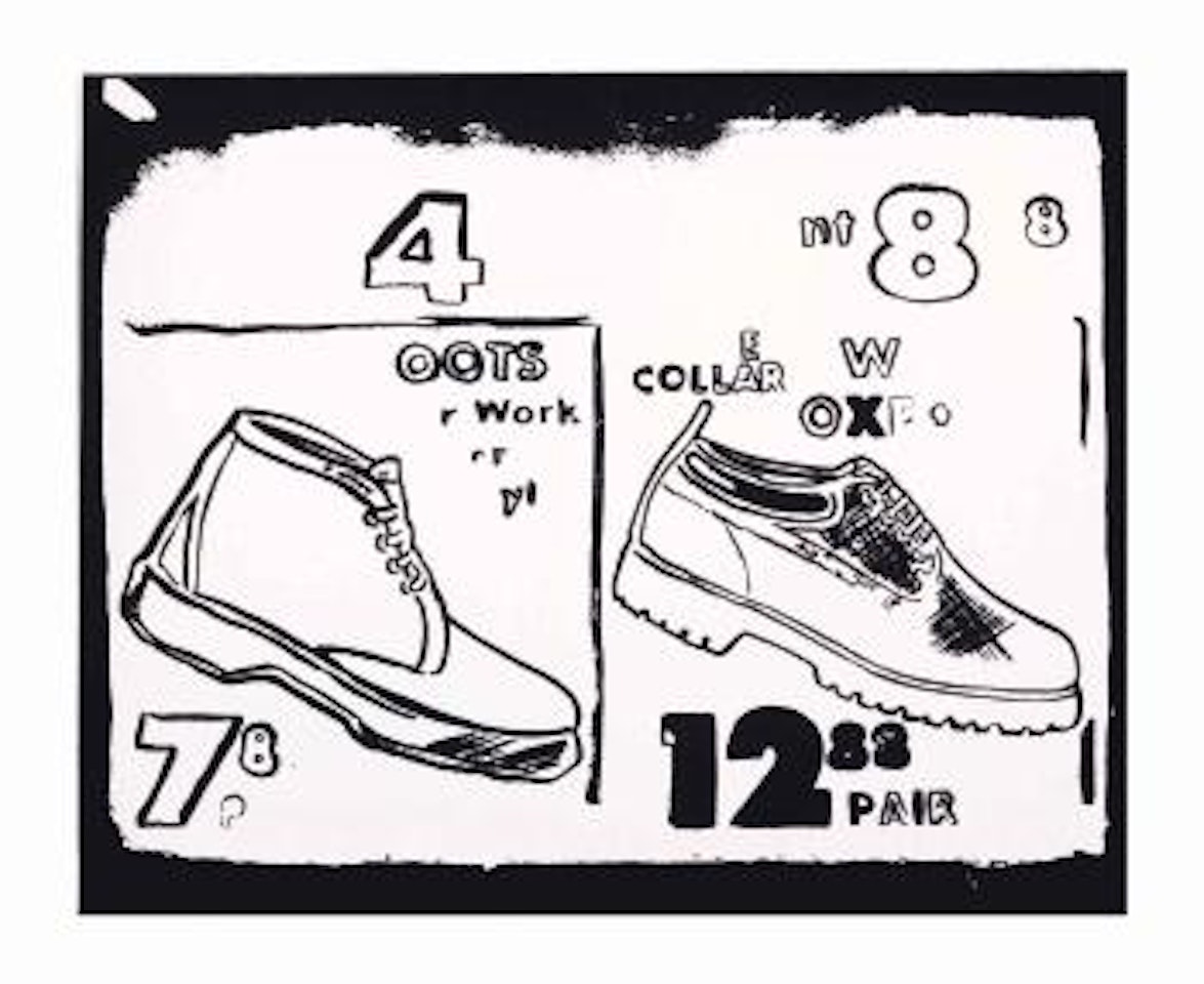 Work Boots (Positive) by Andy Warhol