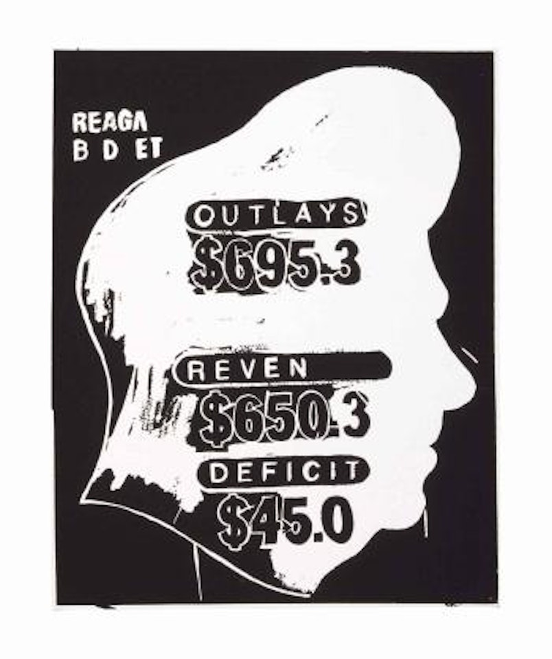 Reagan Budget (Negative) by Andy Warhol