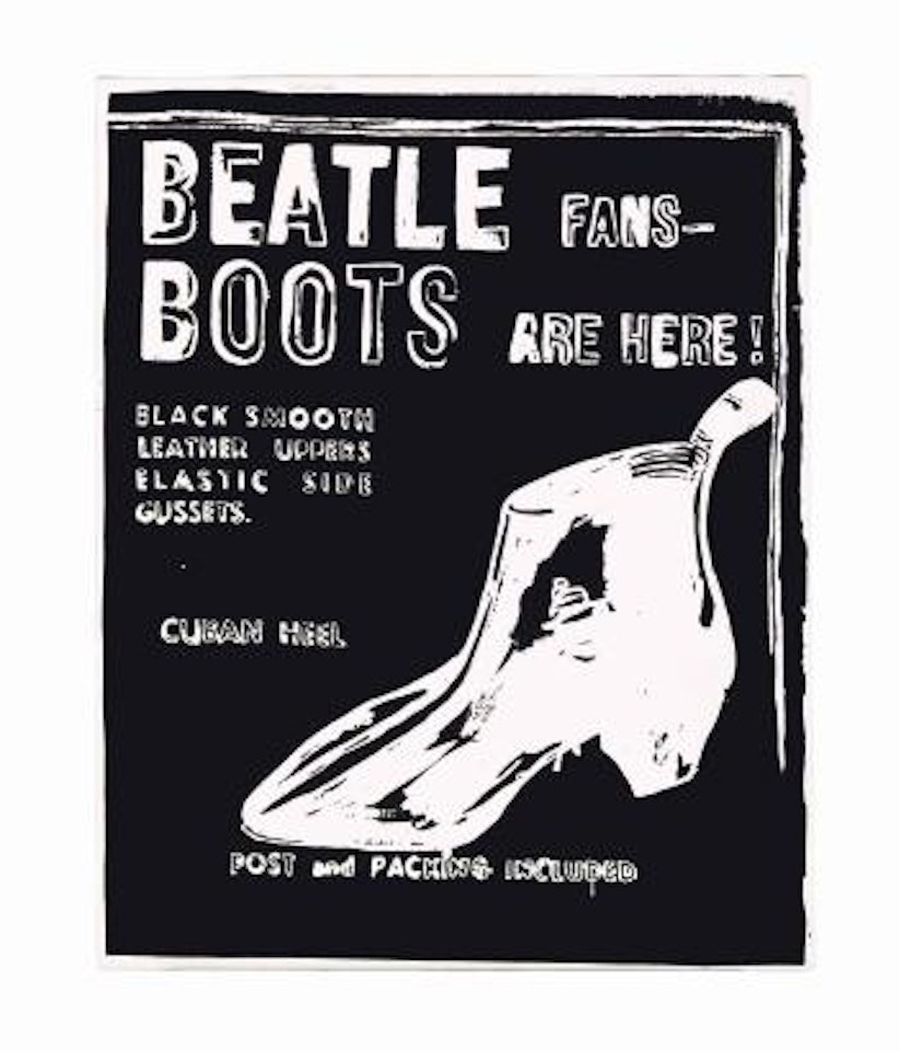 Beatle Boots (Negative) by Andy Warhol