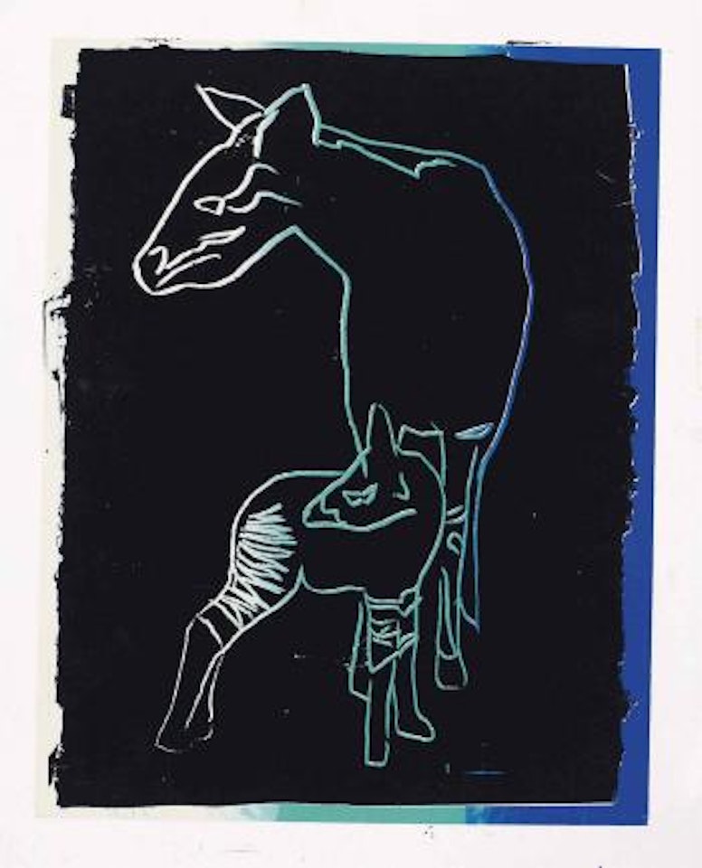 Okapi, from Vanishing Animals by Andy Warhol