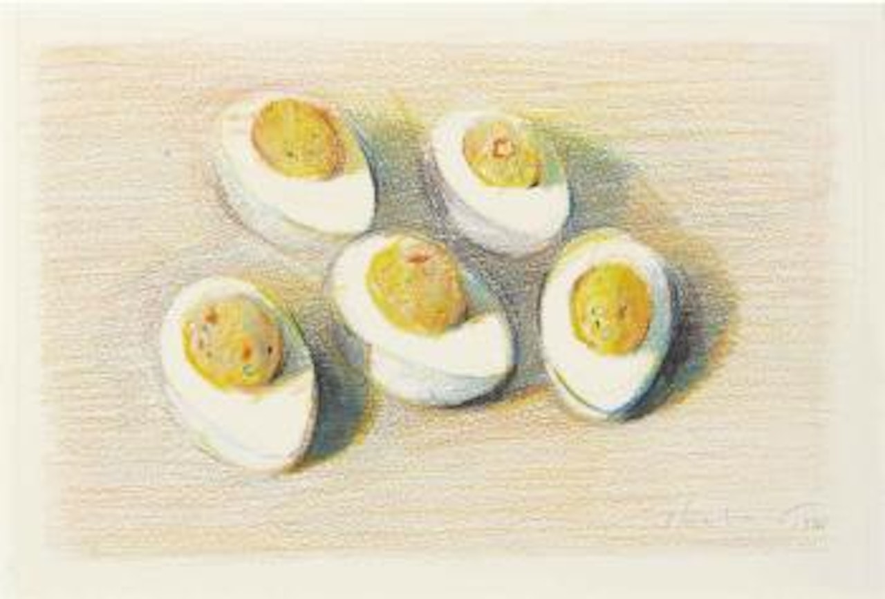 Deviled Eggs by Wayne Thiebaud