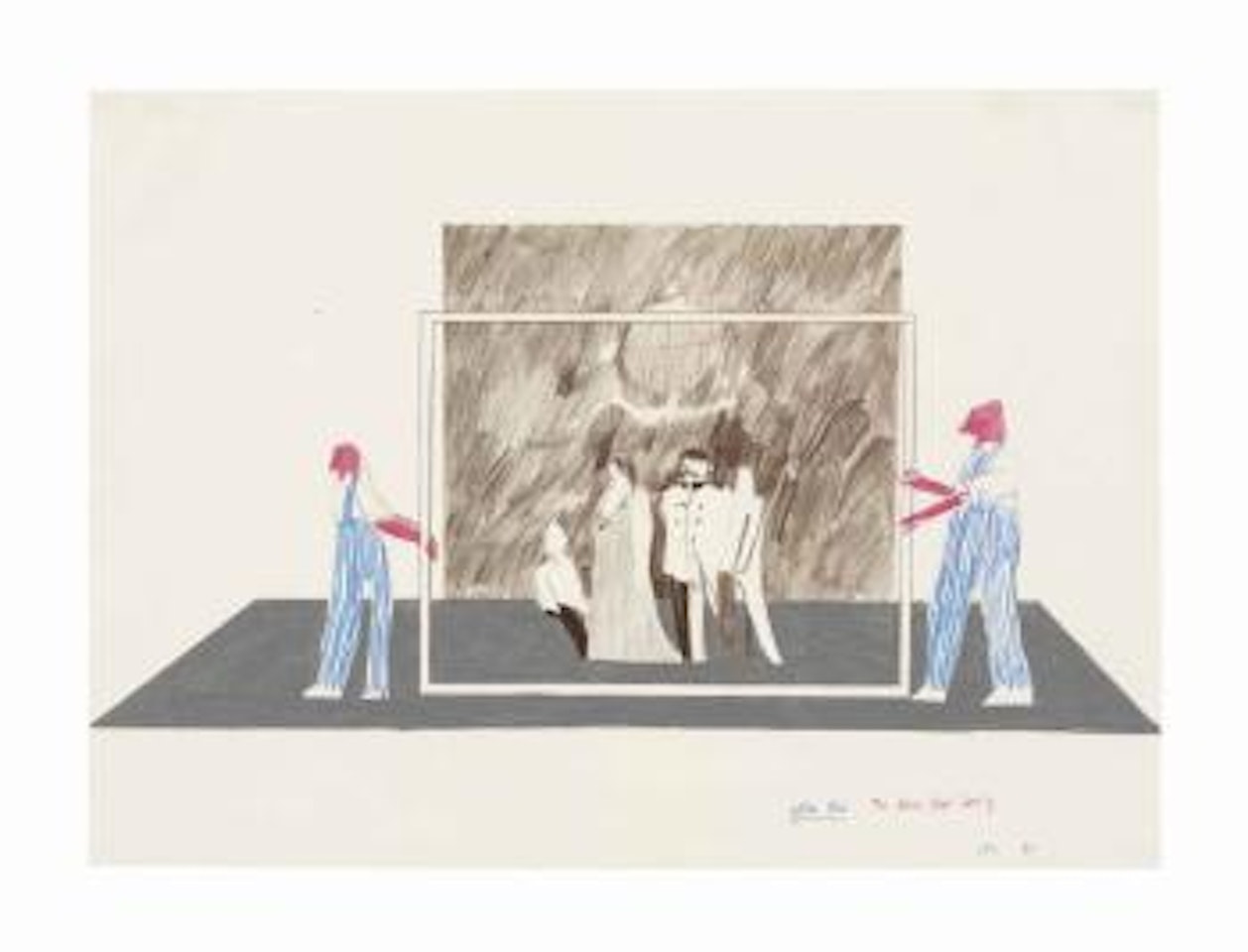 The Polish Royal Family (From Ubu Roi) by David Hockney