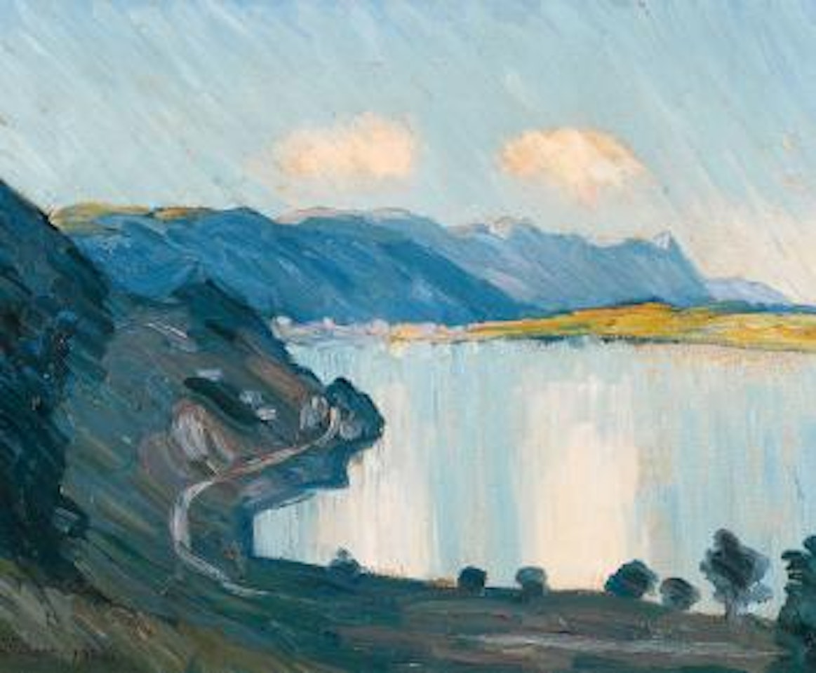 Abend bei Tüscherz. by Ernst Geiger