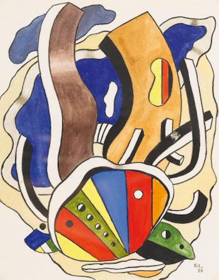 Composition. by Fernand Leger