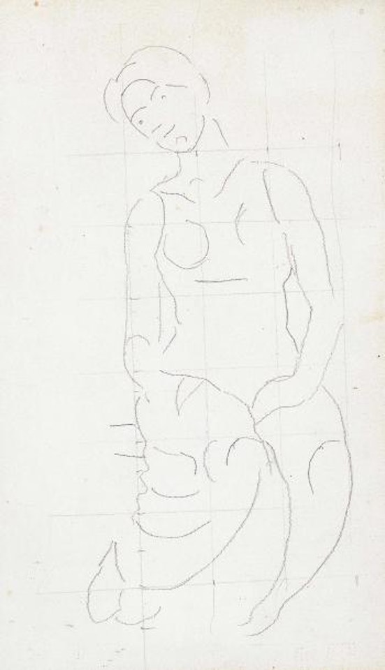 Studie zu Die Heilige Stunde. by Ferdinand Hodler