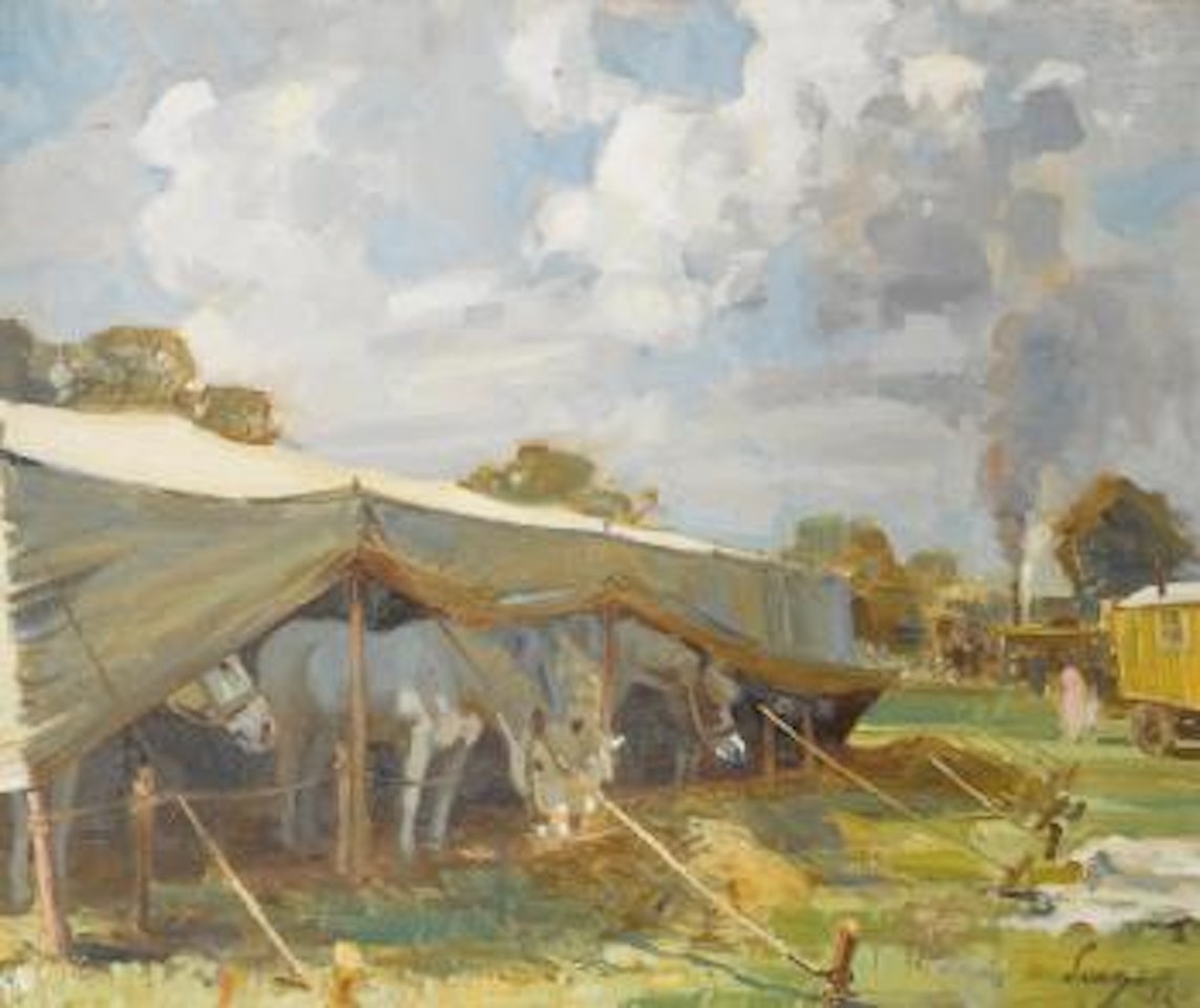 The Horse Tent by Edward Seago