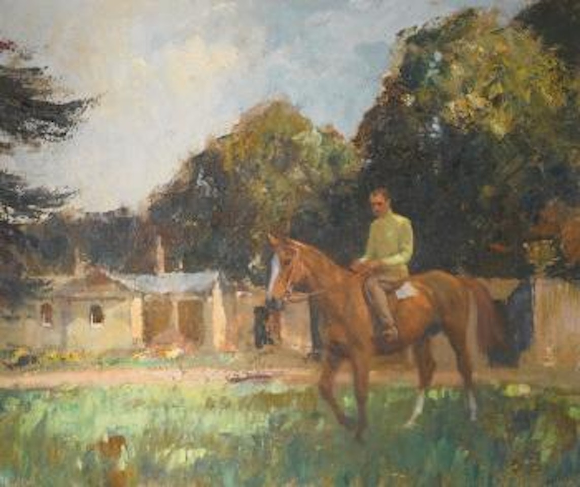 Derek Ancil On Old Ginger, Middleton Park by Edward Seago