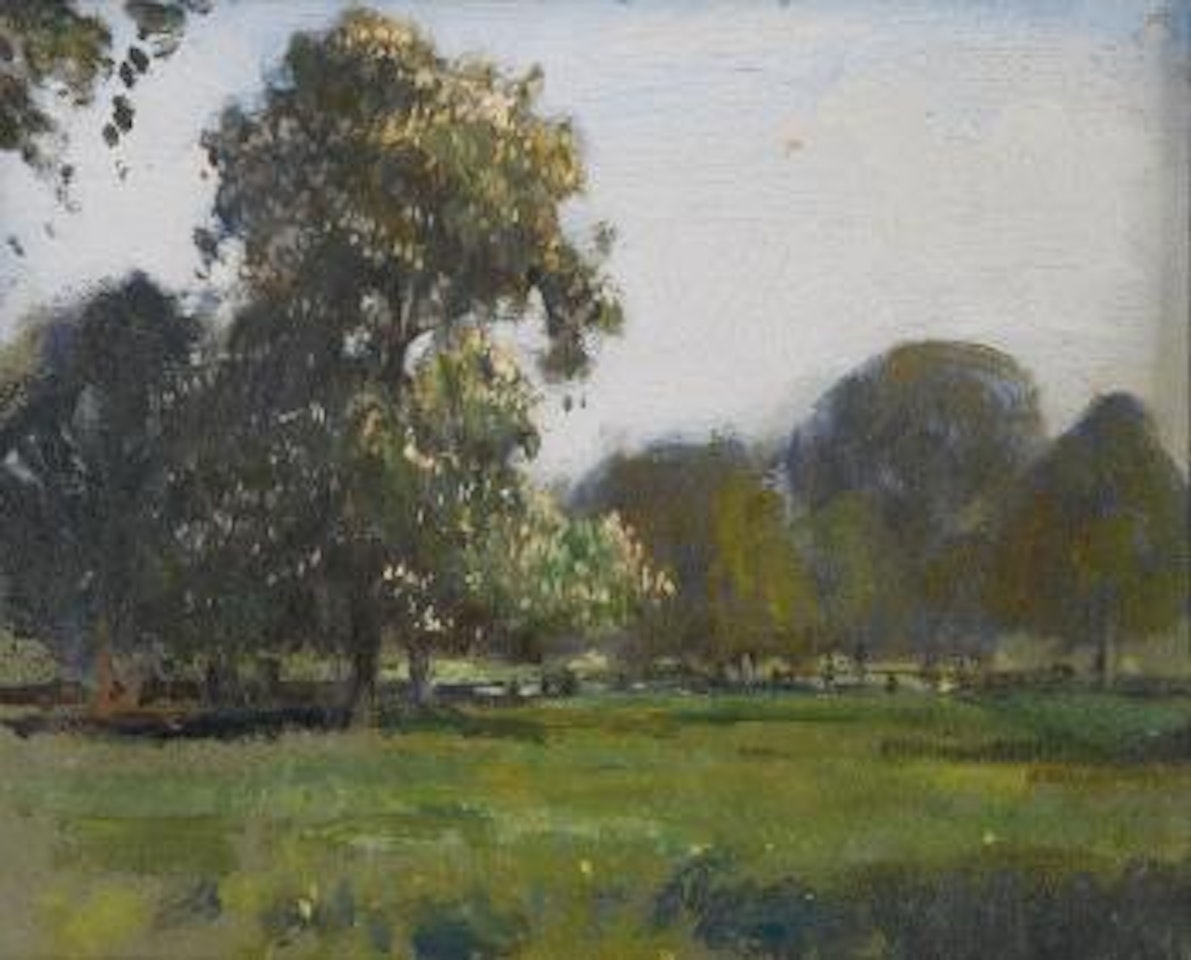 Two Sketches For May Morning, Middleton Park by Edward Seago