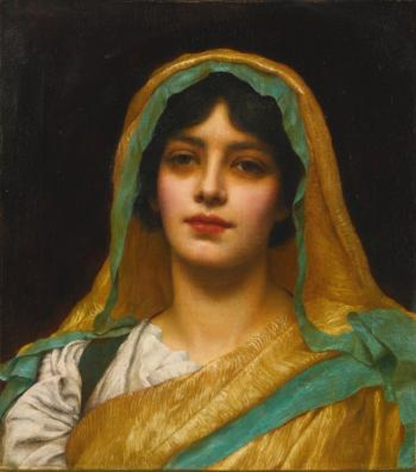 Head Of a Girl, Atalanta by JOHN WILLIAM GODWARD, R.B.A.
