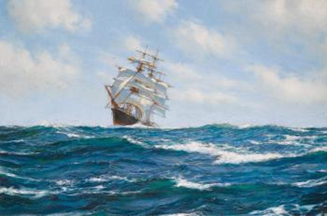 On The Crest Of a Wave by Montague Dawson