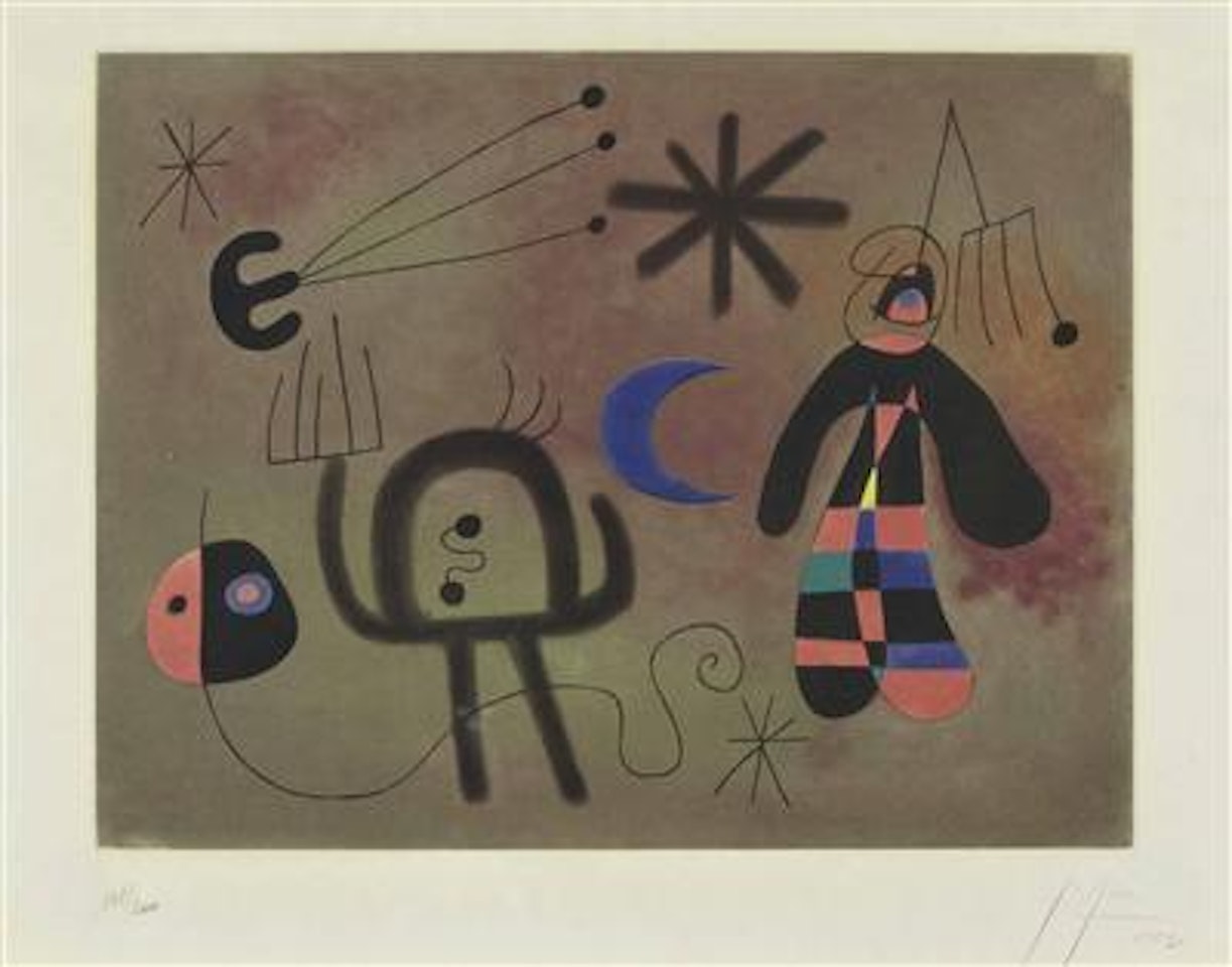 L'oiseau fusee by Joan Miró