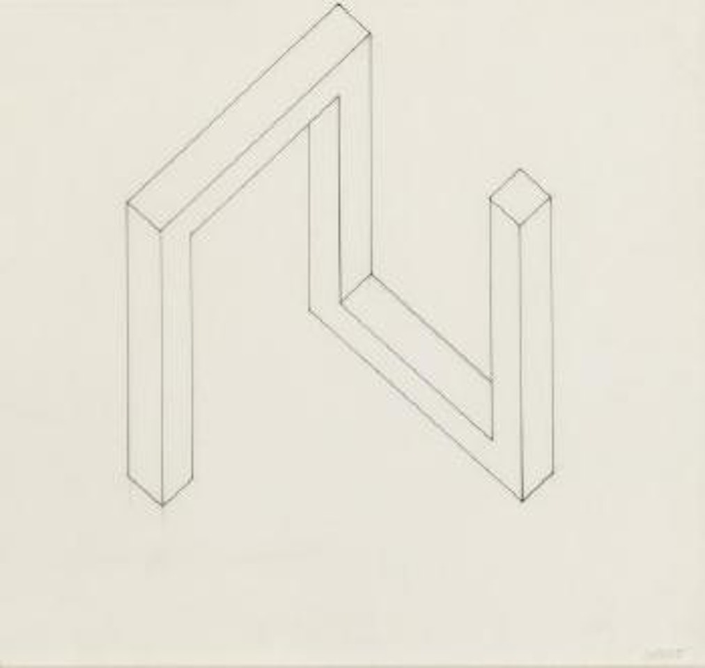 Incomplete open cube 5-11 by Sol LeWitt
