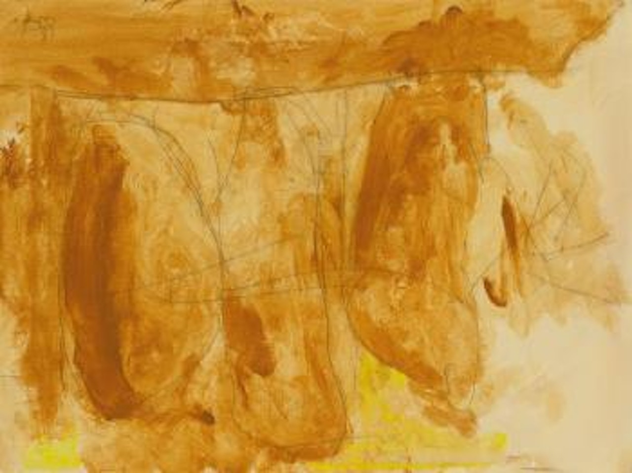 Hollow Men Study (Trio III) by Robert Motherwell