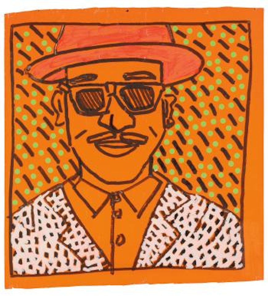 Portrait Of Fred Brathwaite (Fab 5 Freddy) by Keith Haring