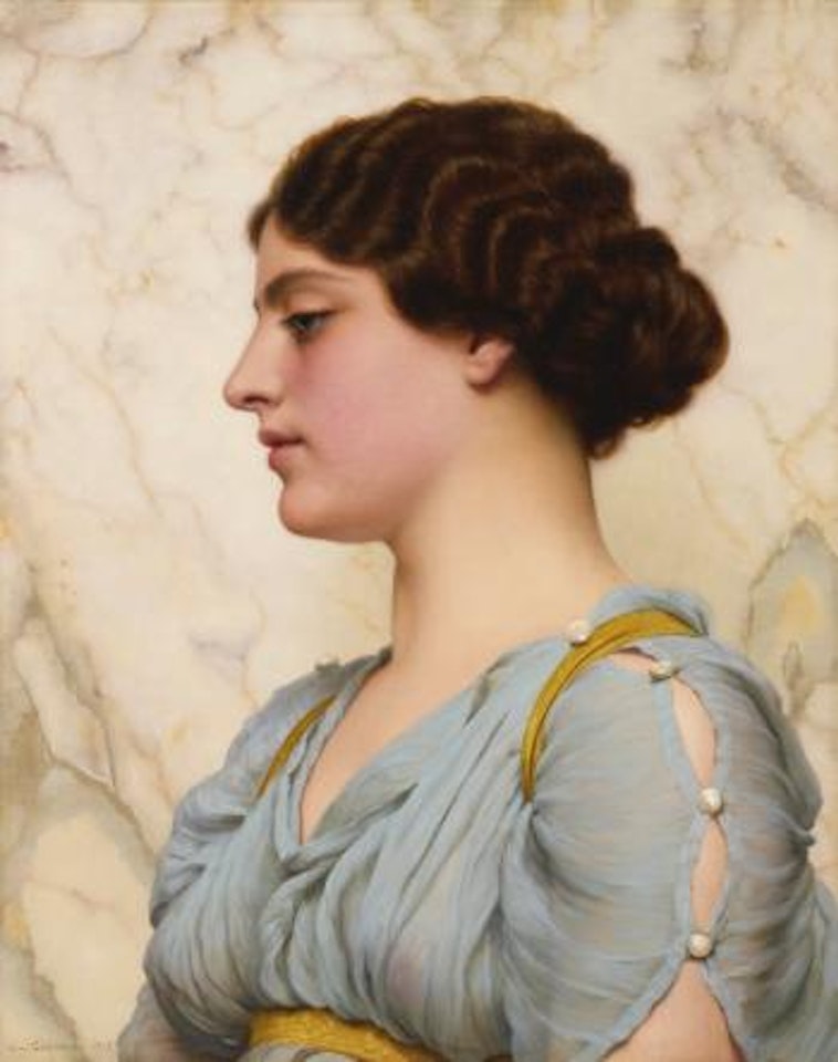 A Roman Beauty by JOHN WILLIAM GODWARD, R.B.A.