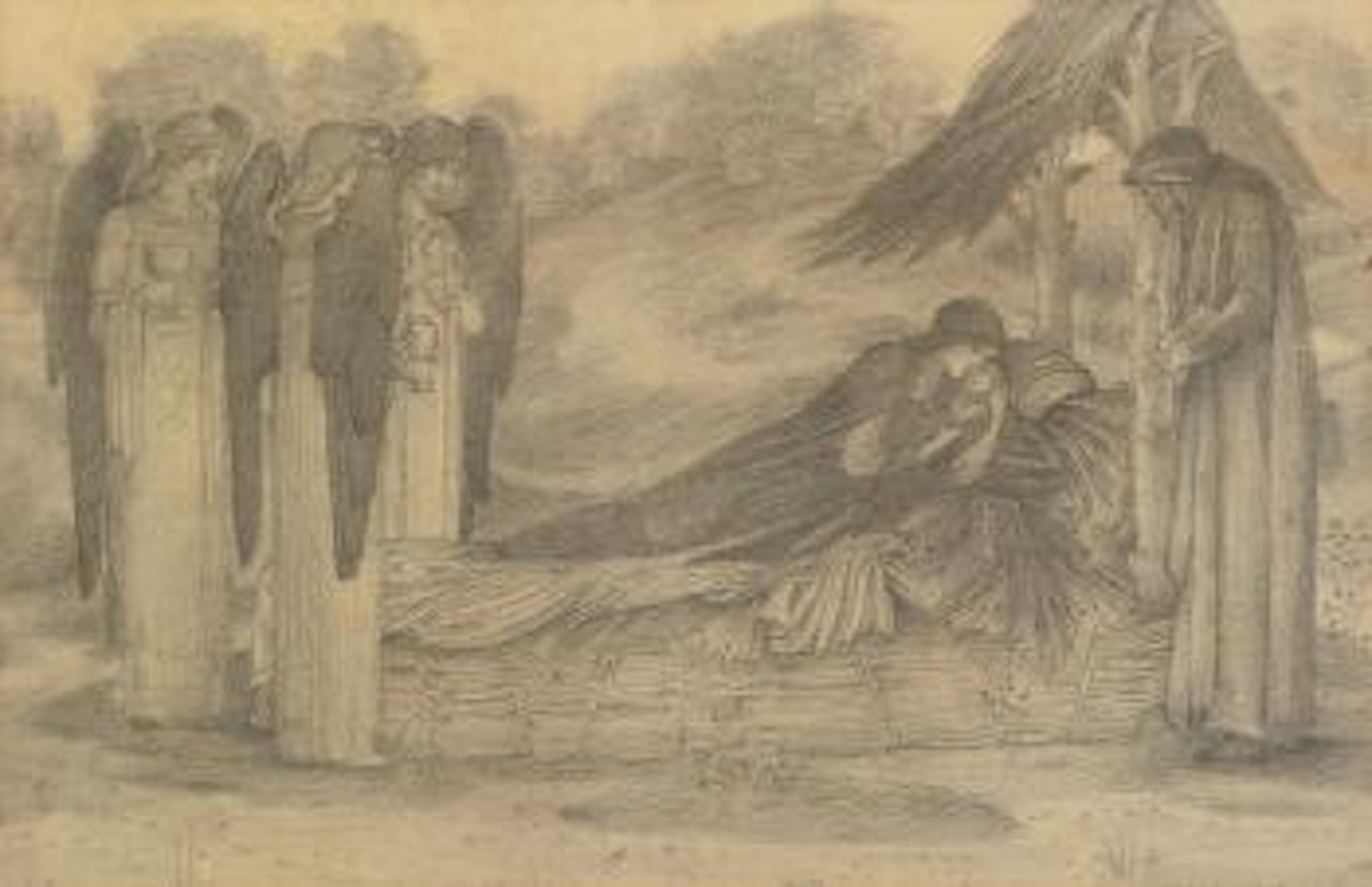 Study For The Nativity by Edward Coley Burne-Jones