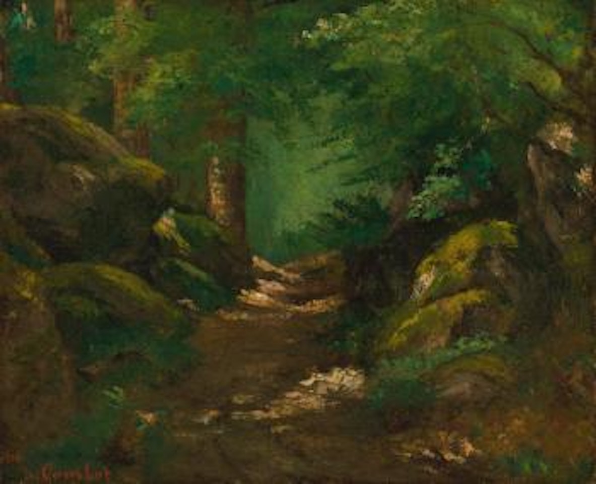 A Forest Glade by Gustave Courbet