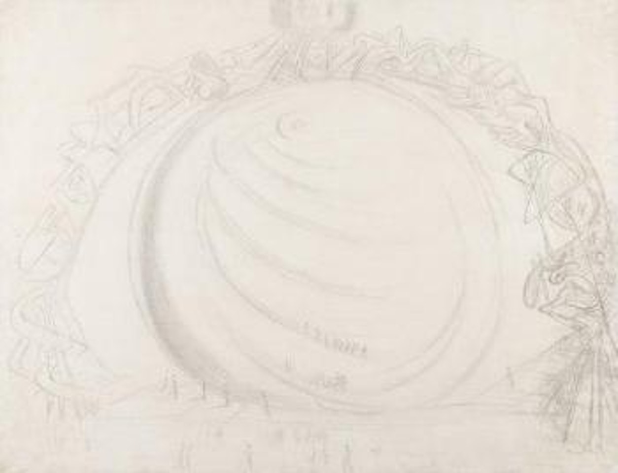 Figures ascending a spiral (Personnages montant dans une spirale) by Salvador Dali