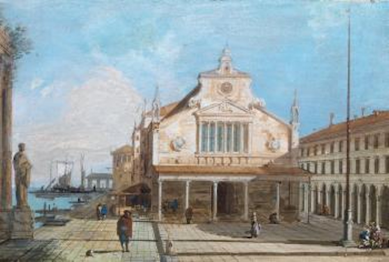Veduta di San Giacomo di Rialto by Giuseppe Bernardino Bison