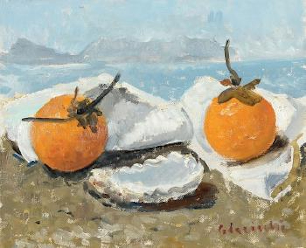Natura morta sulla spiaggia by Giovanni Colacicchi